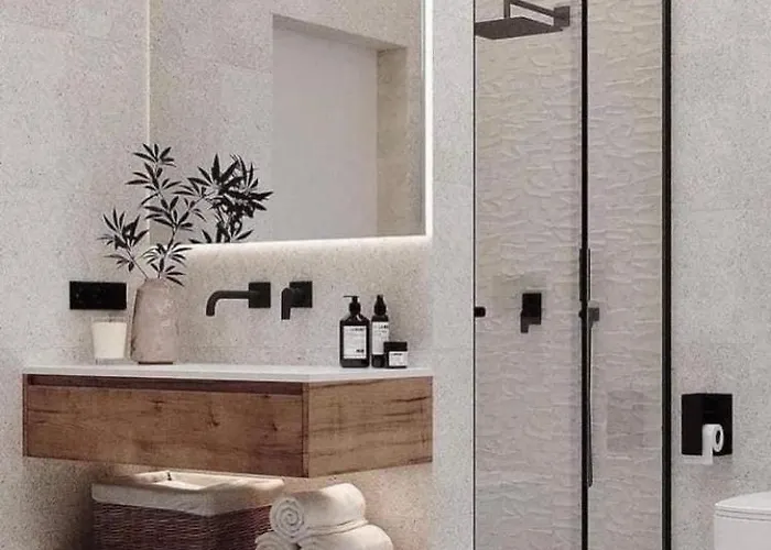 アパート White Sky 26 Hanza Tower Pool Jacuzzi Sauna シュチェチン